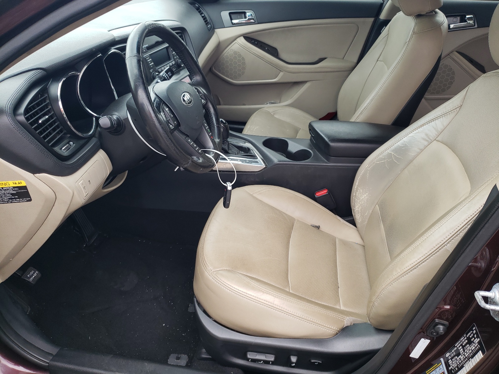 5XXGN4A77DG105349 2013 Kia Optima Ex