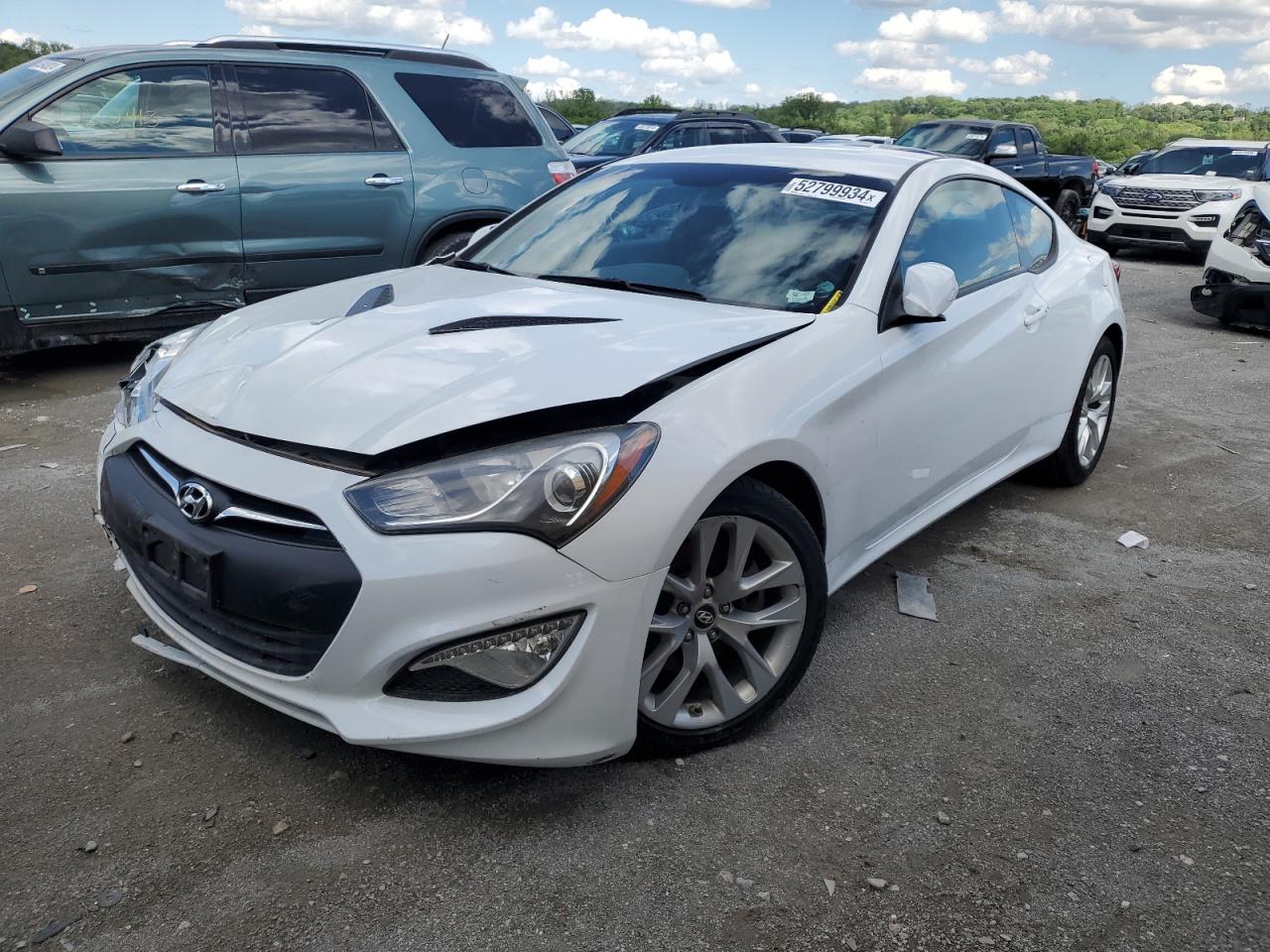 2016 Hyundai Genesis Coupe 3.8L de vânzare în Cahokia Heights, IL - Front End