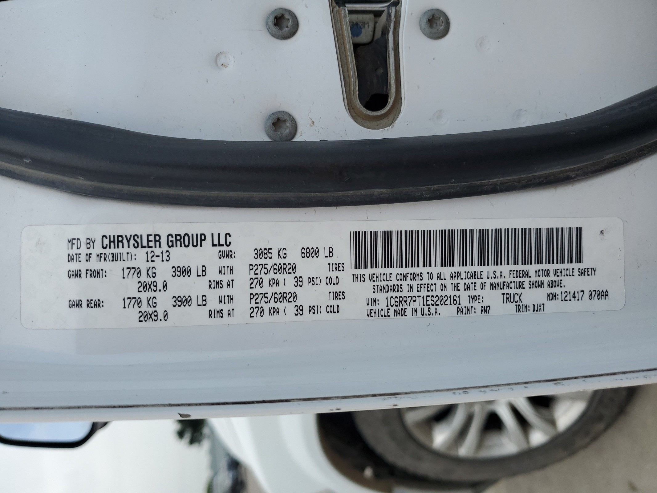 1C6RR7PT1ES202161 2014 Ram 1500 Longhorn