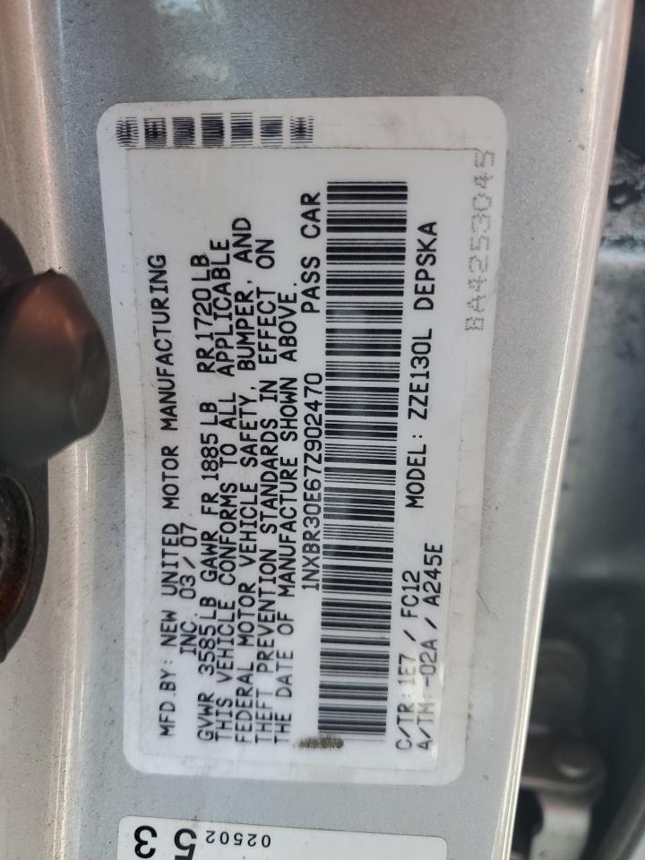 1NXBR30E67Z902470 2007 Toyota Corolla Ce