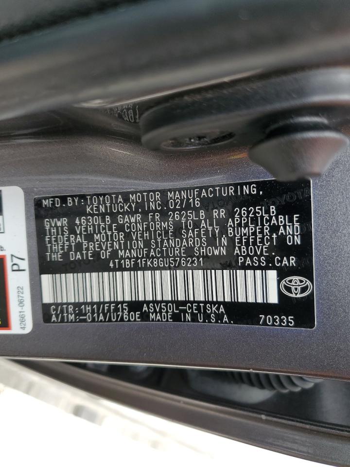 4T1BF1FK8GU576231 2016 Toyota Camry Le