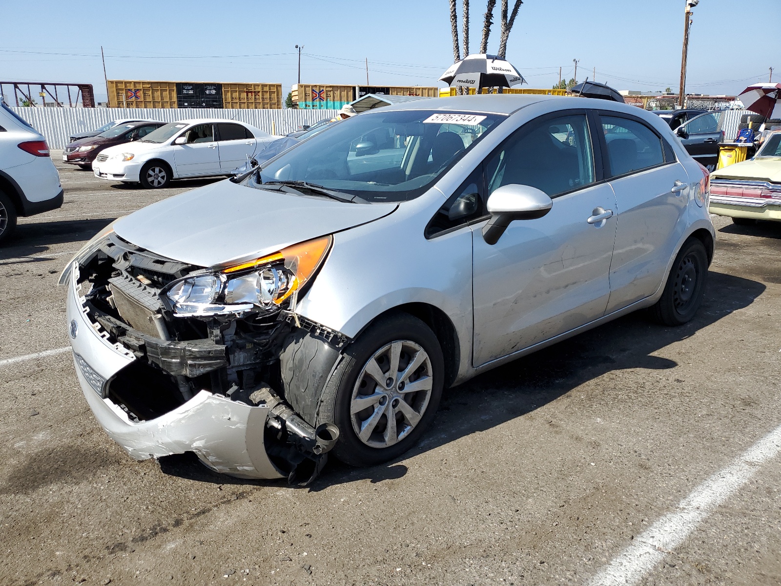 2013 Kia Rio Lx vin: KNADM5A38D6110001