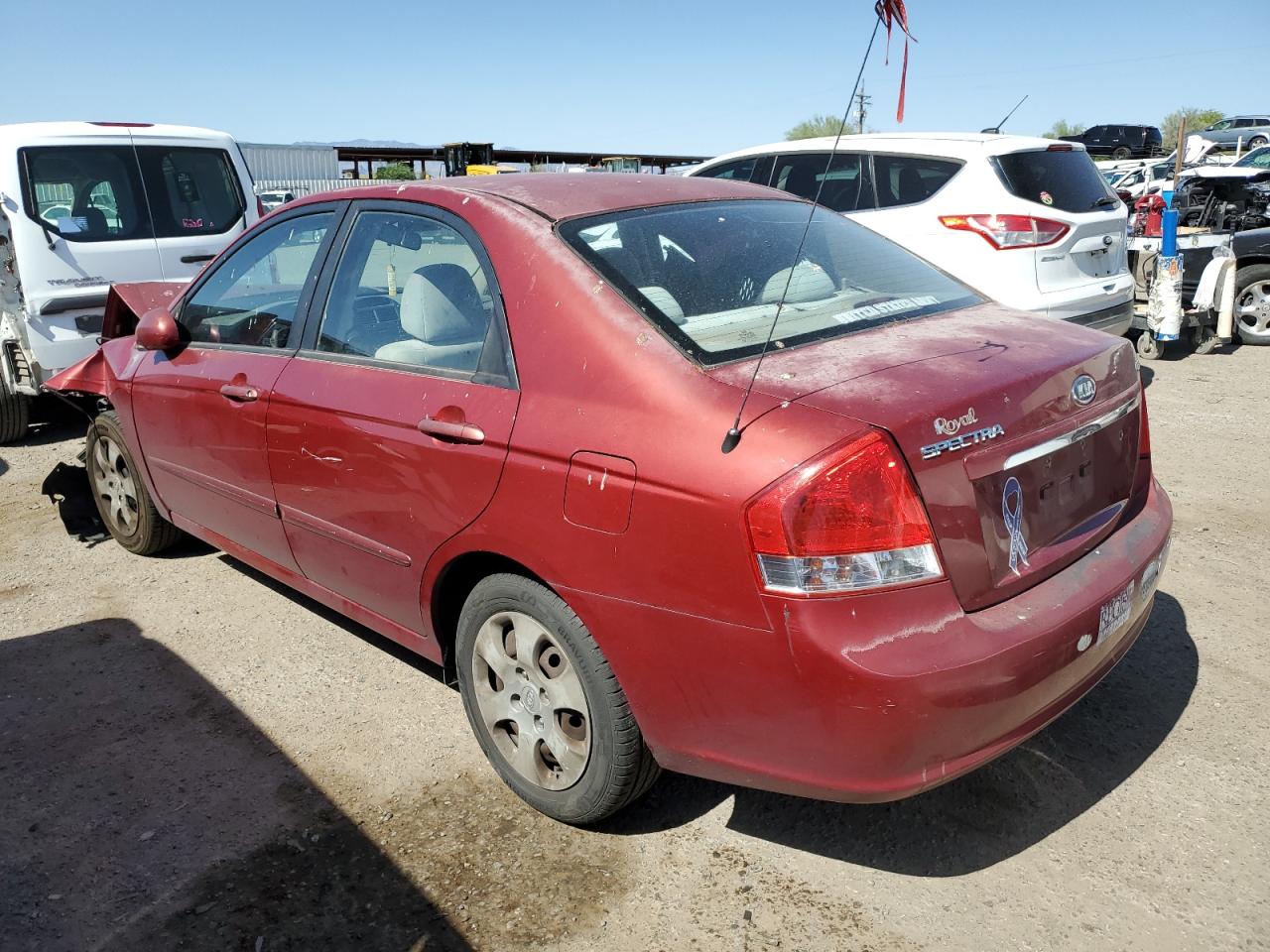 2009 Kia Spectra Ex VIN: KNAFE221895644453 Lot: 55658504