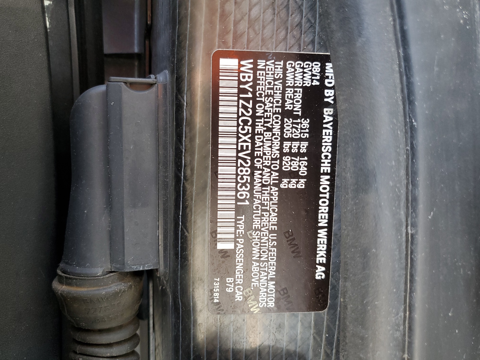 WBY1Z2C5XEV285361 2014 BMW I3 Bev