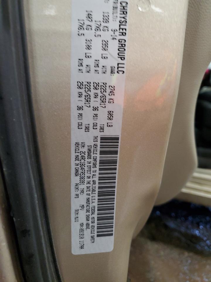 2015 Chrysler Town & Country Touring VIN: 2C4RC1BG4FR538391 Lot: 53111394