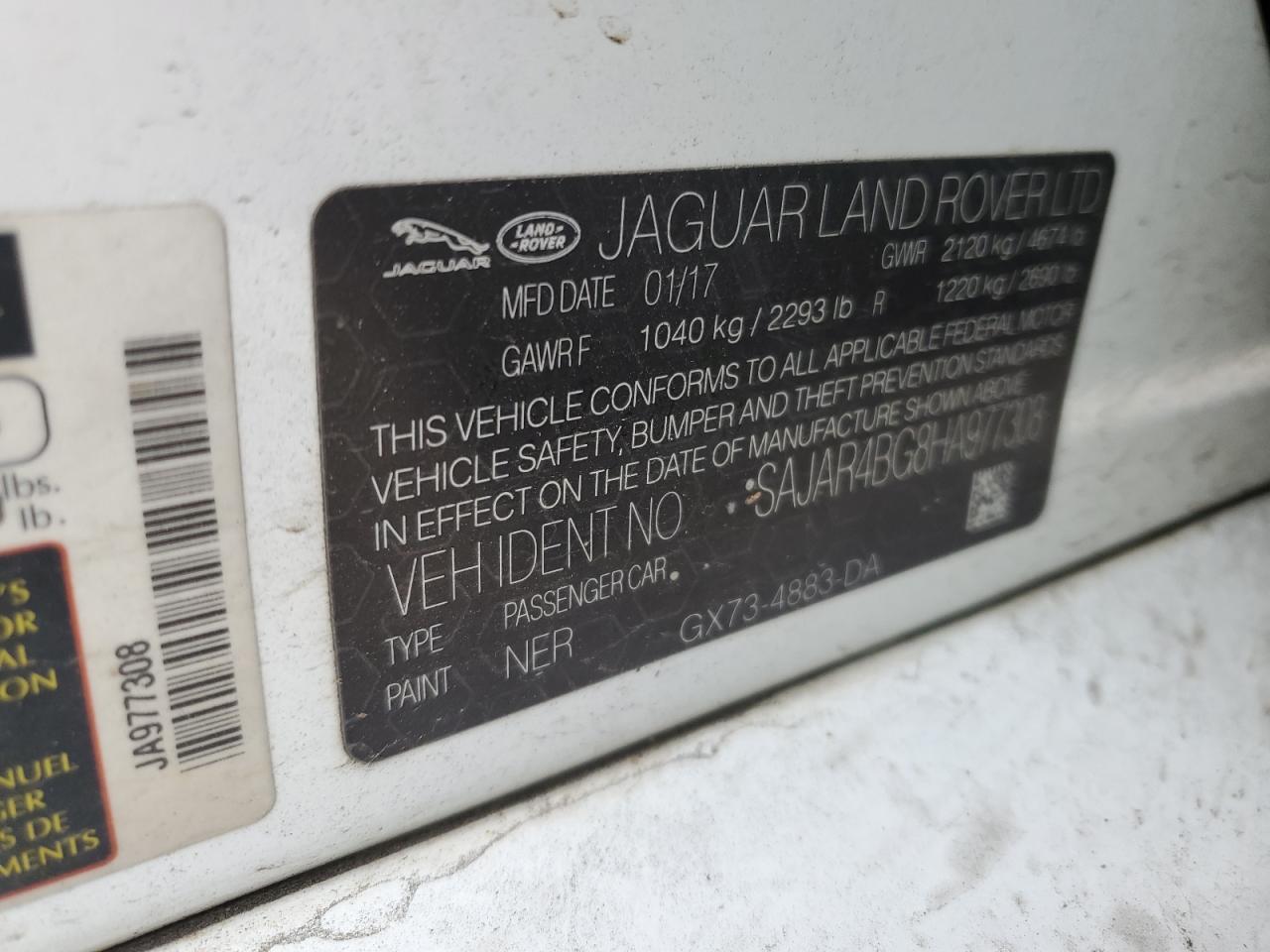 2017 Jaguar Xe VIN: SAJAR4BG8HA977308 Lot: 56265894