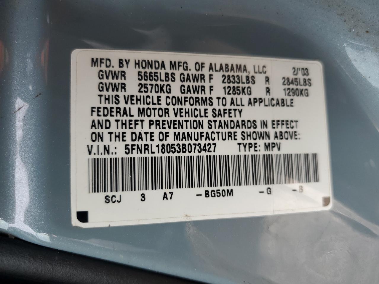 2003 Honda Odyssey - Image 14