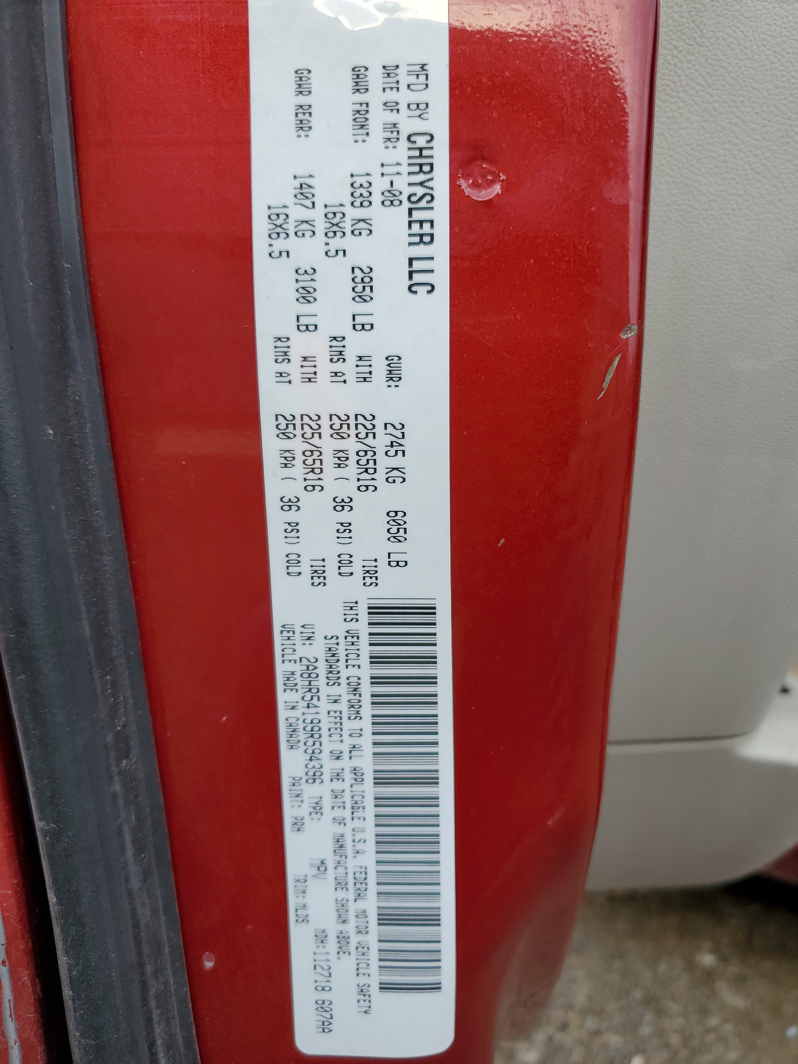 2A8HR54199R594396 2009 Chrysler Town & Country Touring