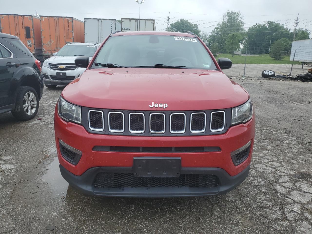 2019 Jeep Compass Sport VIN: 3C4NJDABXKT595388 Lot: 53319374