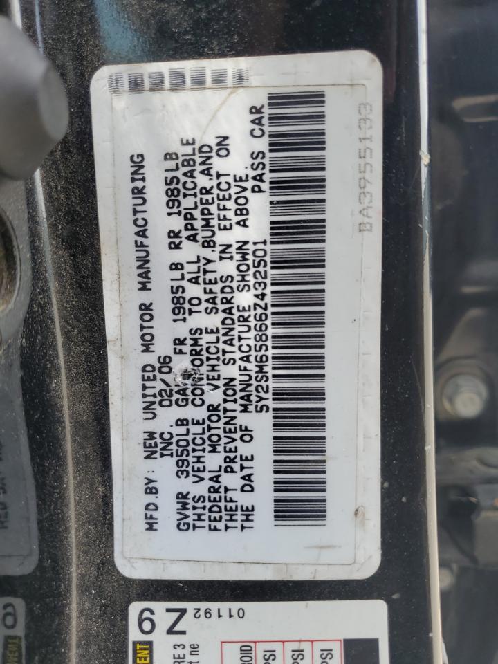 5Y2SM65866Z432501 2006 Pontiac Vibe