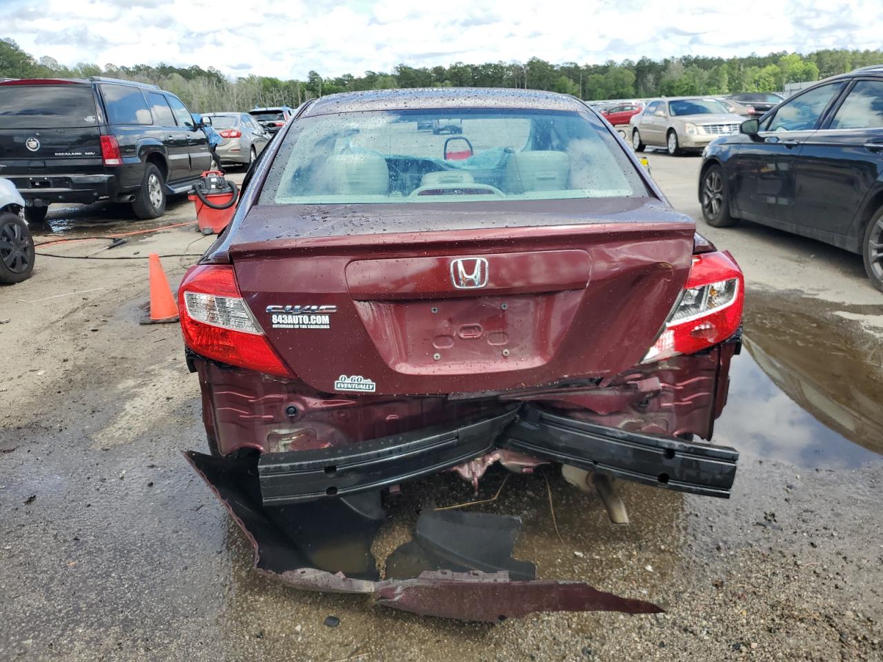 2012 Honda Civic Lx VIN: 19XFB2F5XCE078610 Lot: 54063694