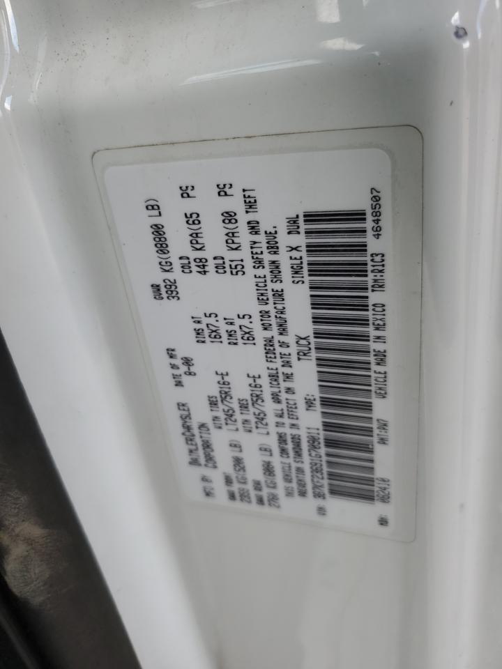 2001 Dodge Ram 2500 VIN: 3B7KF23691G709011 Lot: 56610644