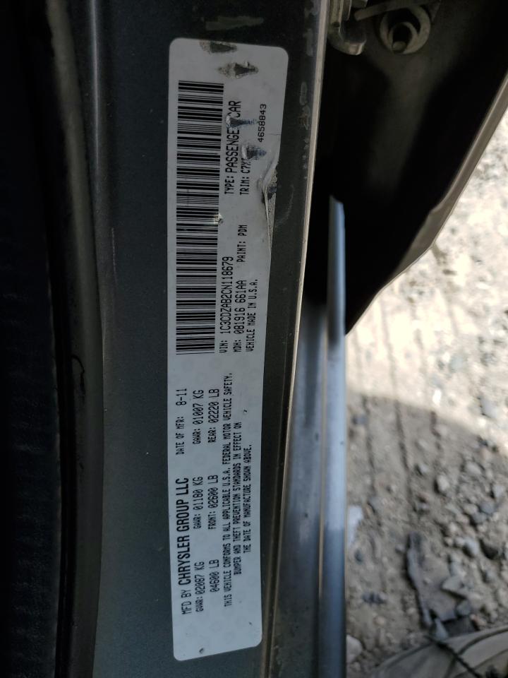 2012 Dodge Avenger Se VIN: 1C3CDZAB2CN118679 Lot: 57155304