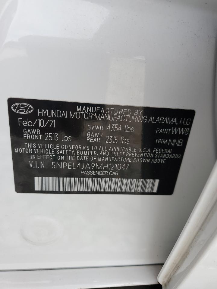 5NPEL4JA9MH121047 2021 Hyundai Sonata Sel