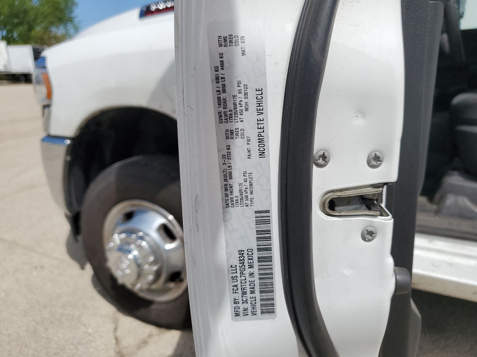 3C7WRTCL7PG548349 2023 Ram 3500