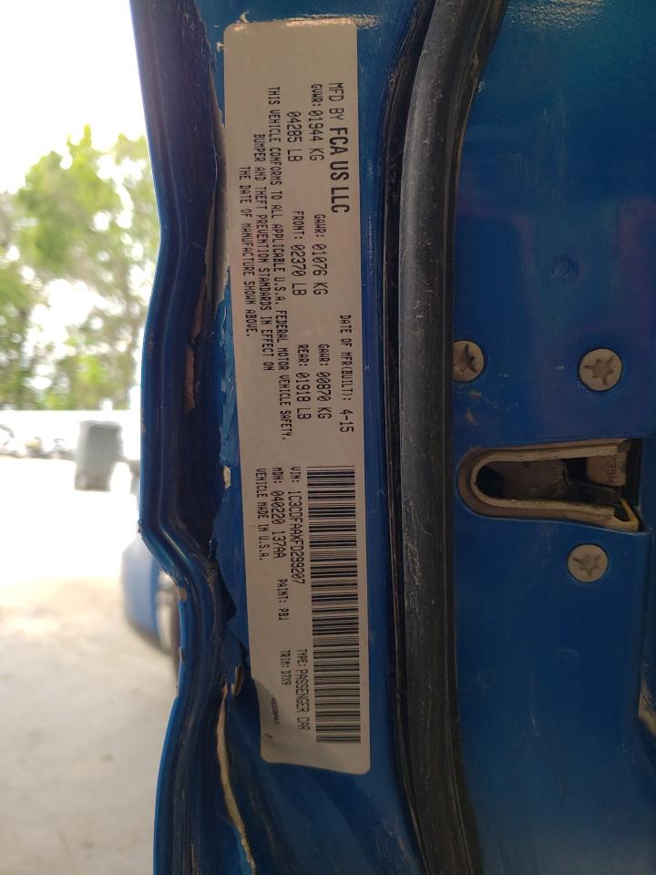 2015 Dodge Dart Se VIN: 1C3CDFAAXFD299207 Lot: 55543224