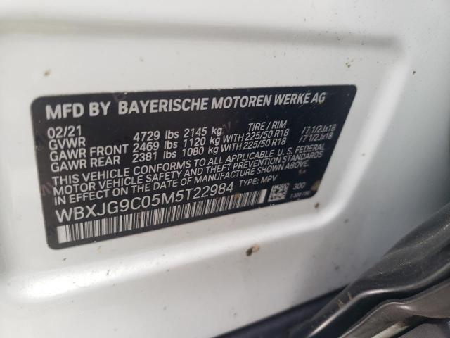 WBXJG9C05M5T22984 BMW X1 XDRIVE2 12