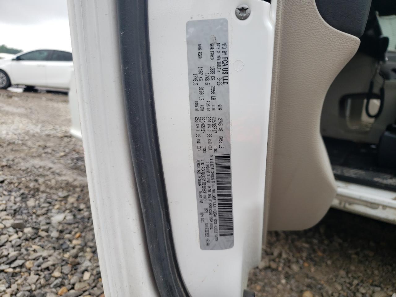 2020 Dodge Grand Caravan Sxt VIN: 2C4RDGCG2LR196563 Lot: 56433604