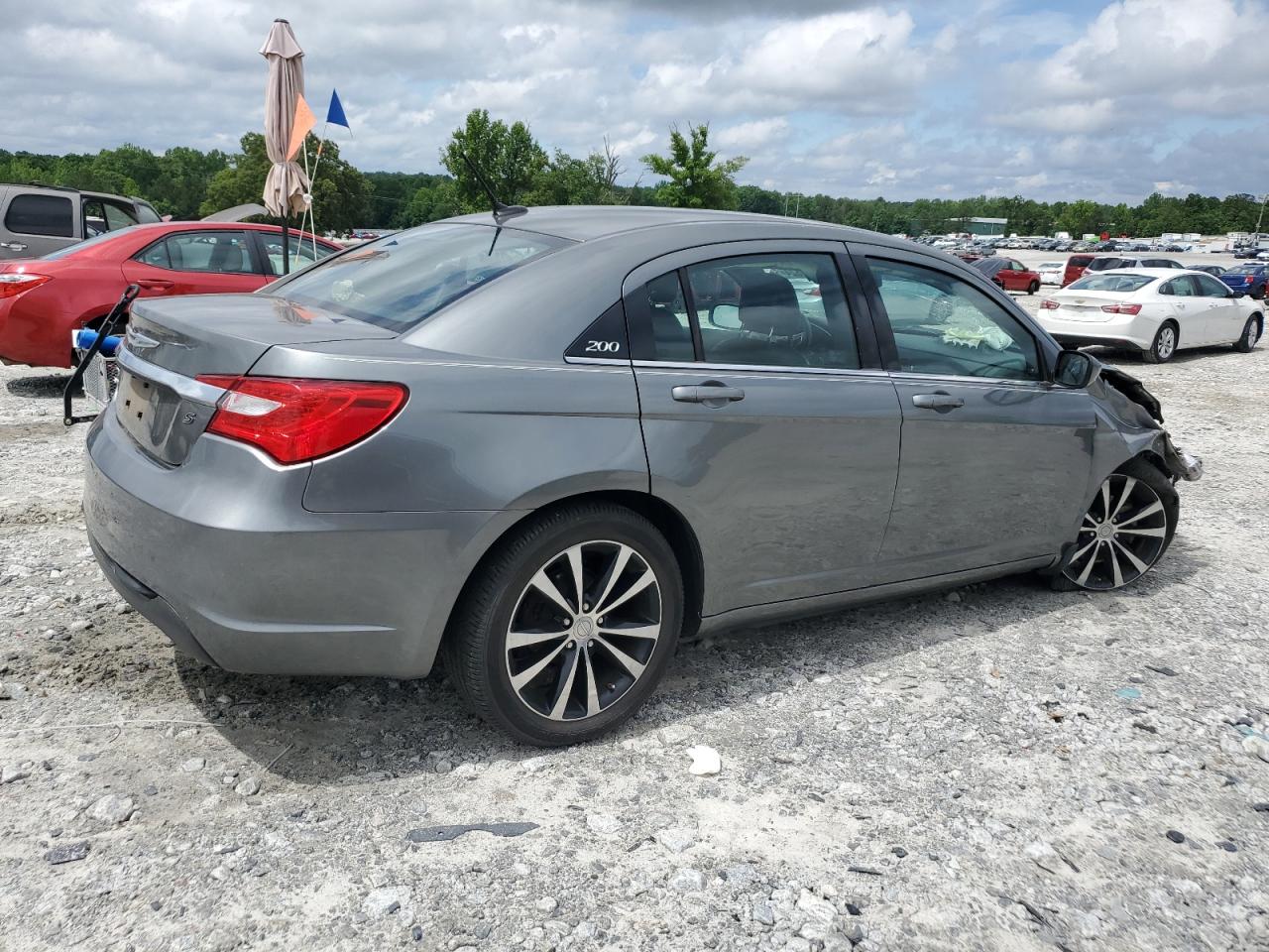 2013 Chrysler 200 Limited grey sedan flexible 1C3CCBCGXDN523418 photo #4