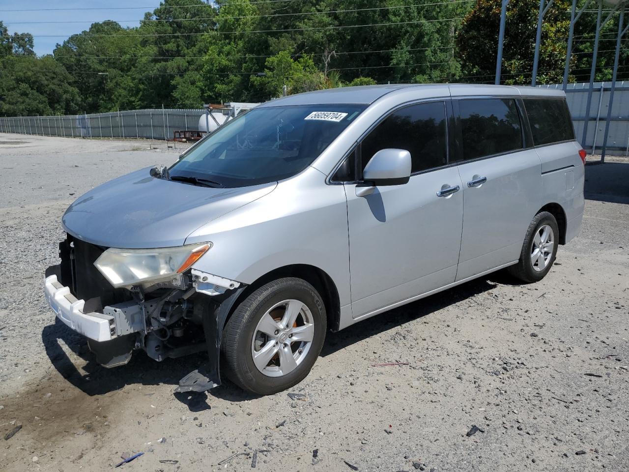 2013 Nissan Quest S VIN: JN8AE2KP1D9068714 Lot: 56059704