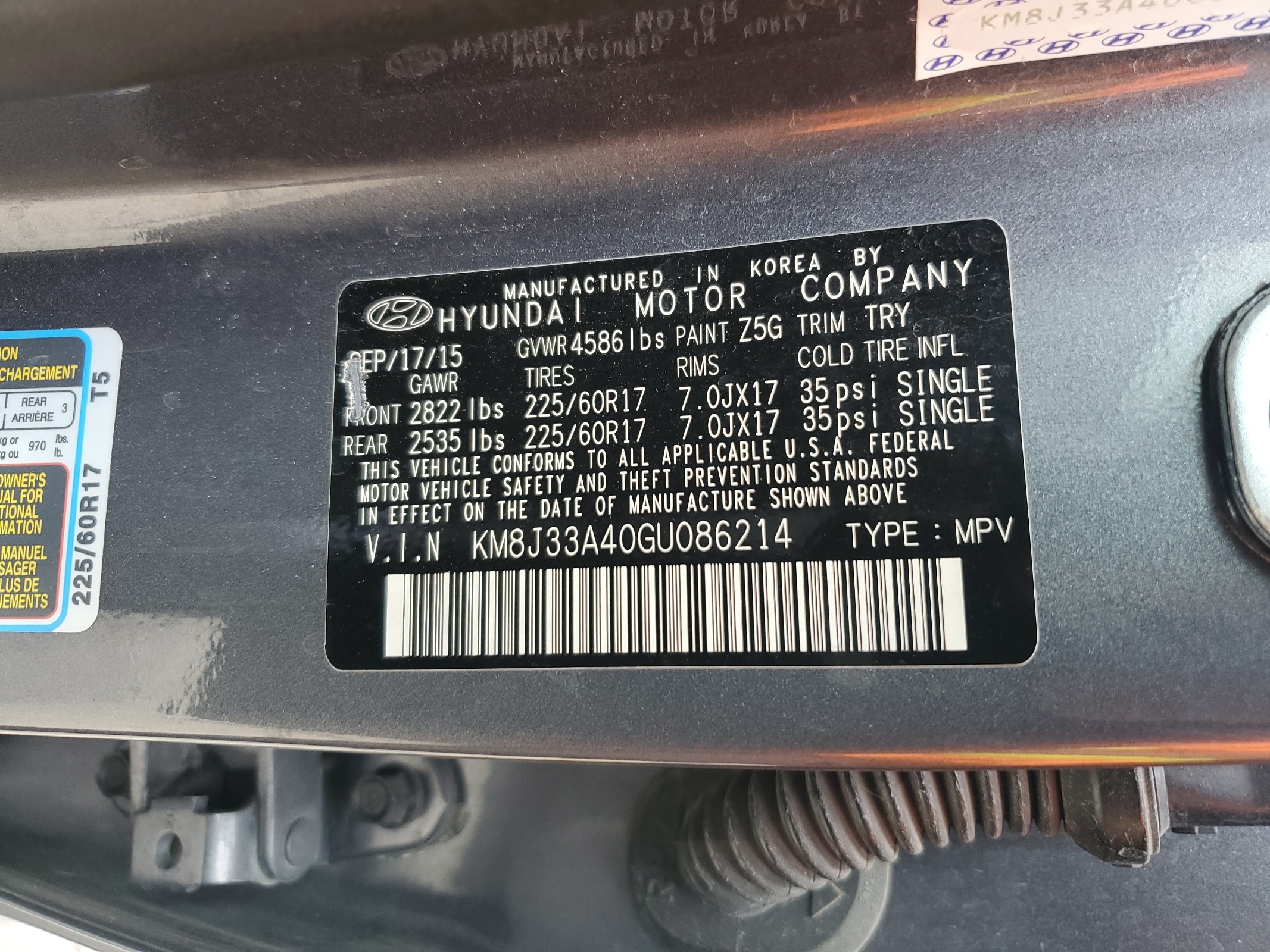 KM8J33A40GU086214 2016 Hyundai Tucson Limited