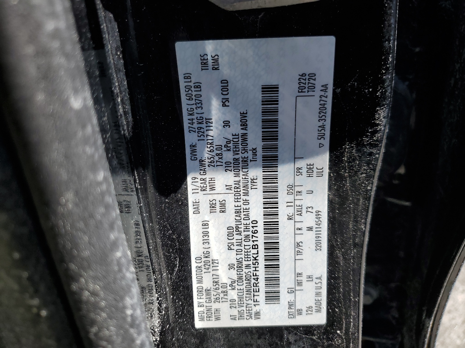 1FTER4FH5KLB17610 2019 Ford Ranger Xl