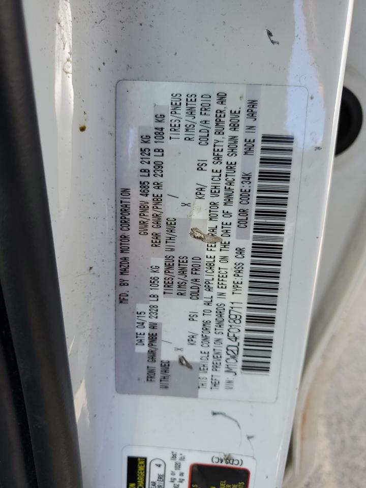 2015 Mazda 5 Grand Touring VIN: JM1CW2DL4F0189711 Lot: 55766574