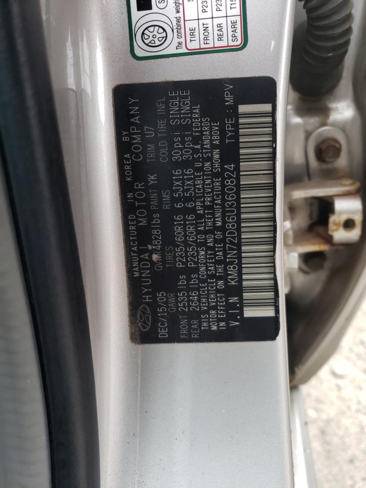 KM8JN72D86U360824 2006 Hyundai Tucson Gls