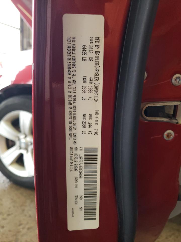 2007 Jeep Compass Limited VIN: 1J8FF57W47D598069 Lot: 53346014