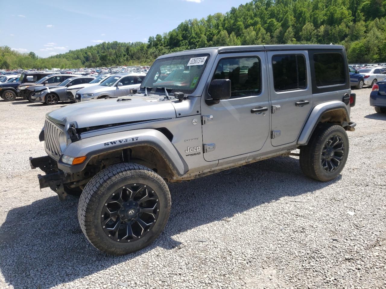 2019 Jeep Wrangler Unlimited Sahara VIN: 1C4HJXEN6KW591481 Lot: 52507314