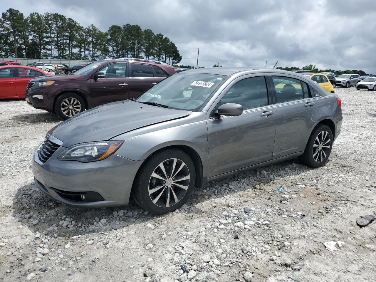 2013 Chrysler 200 Limited grey sedan flexible 1C3CCBCGXDN523418 photo #1