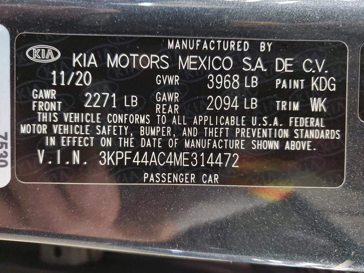 3KPF44AC4ME314472 2021 Kia Forte Gt