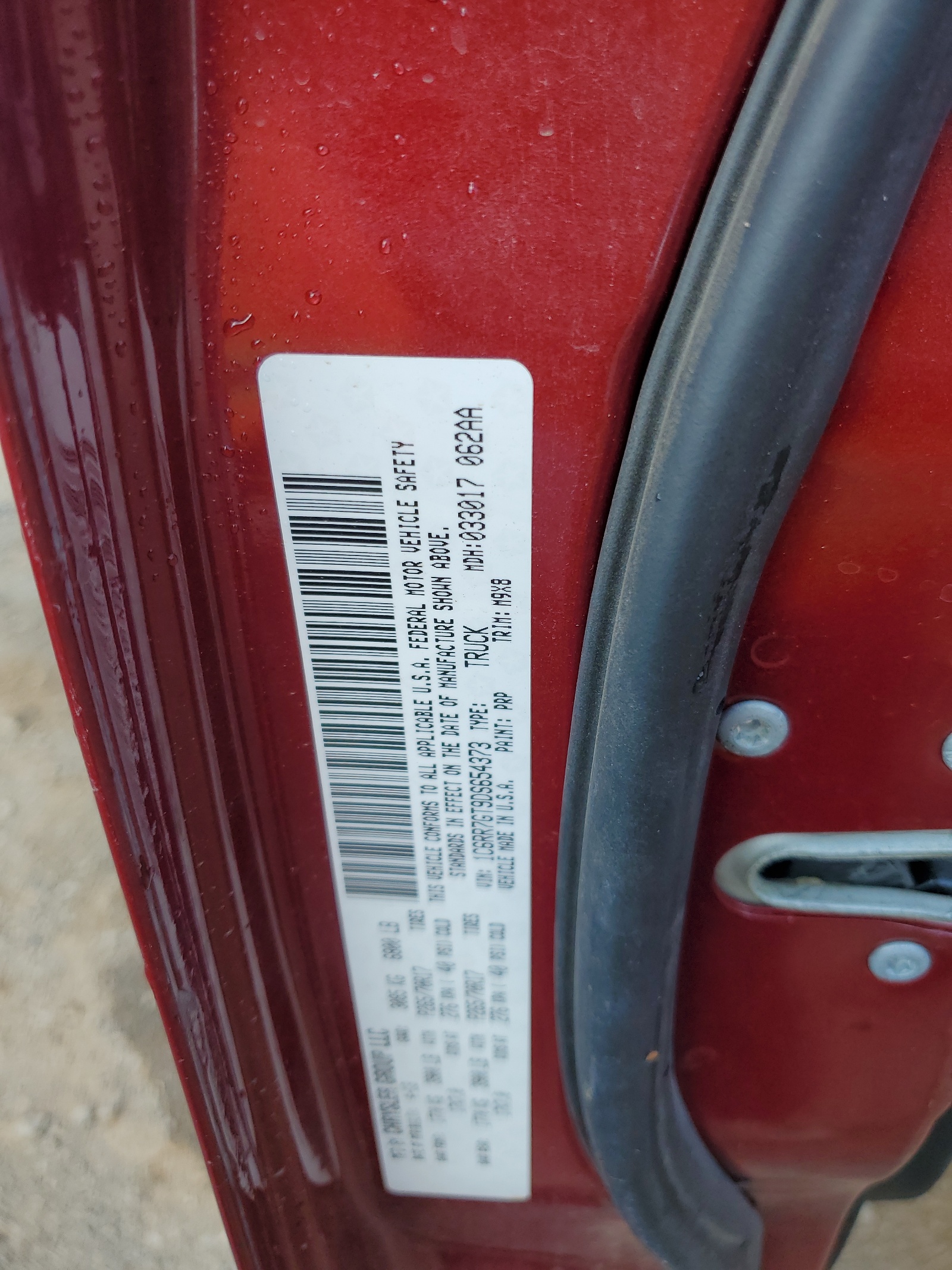 1C6RR7GT9DS654373 2013 Ram 1500 Slt