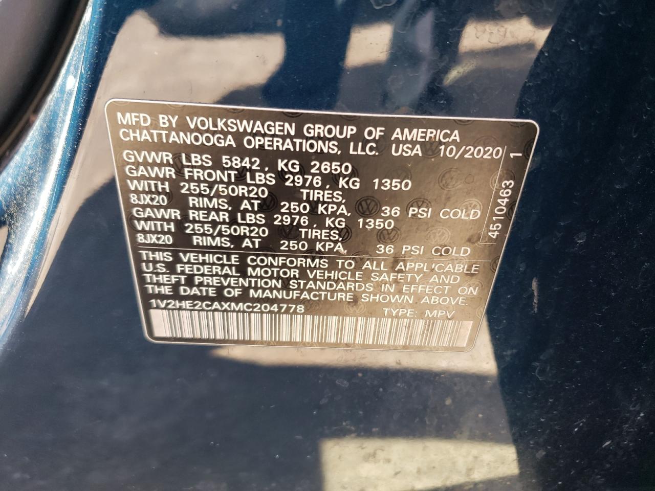 2021 Volkswagen Atlas - Image 13