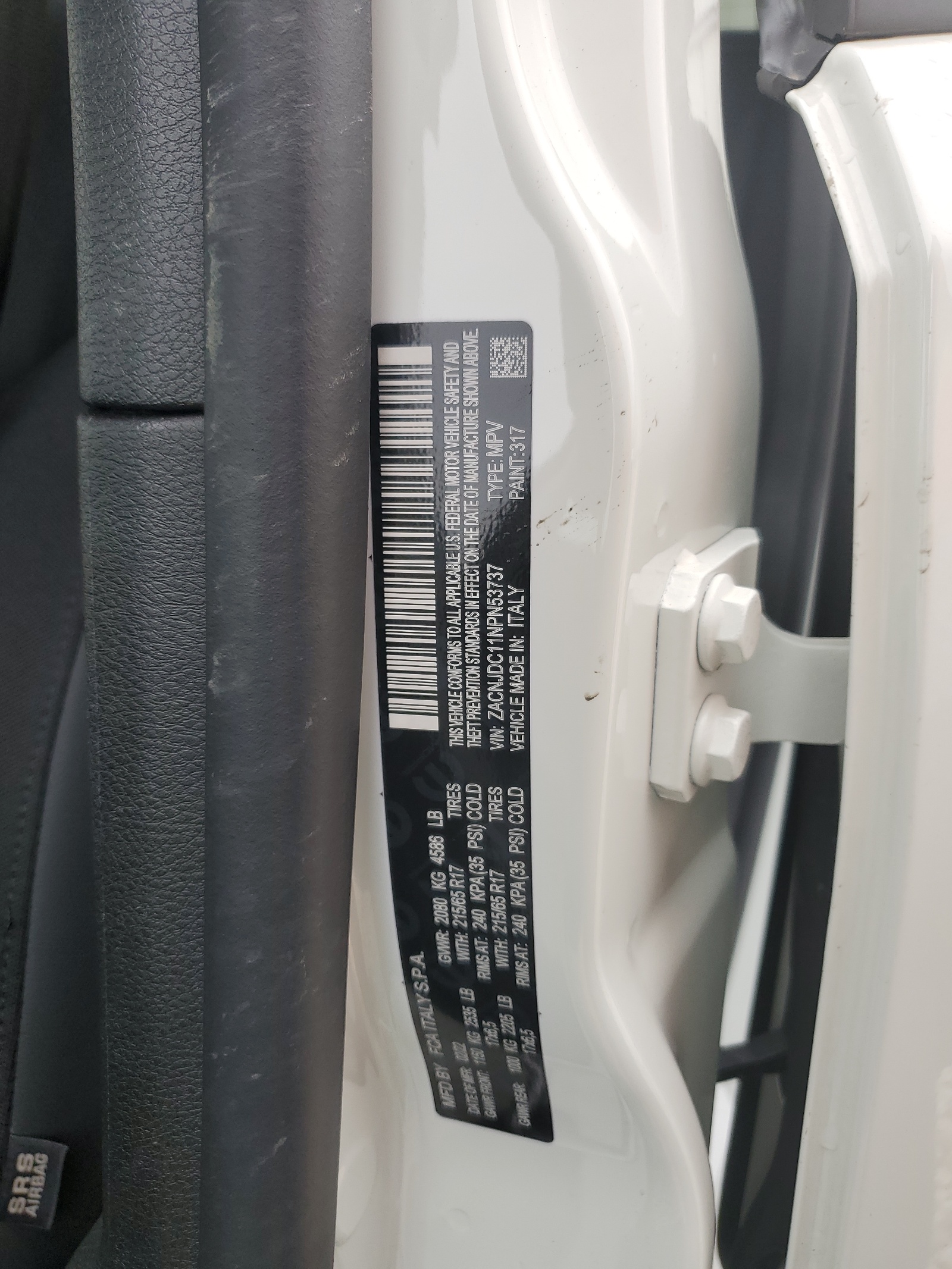 ZACNJDC11NPN53737 2022 Jeep Renegade Trailhawk