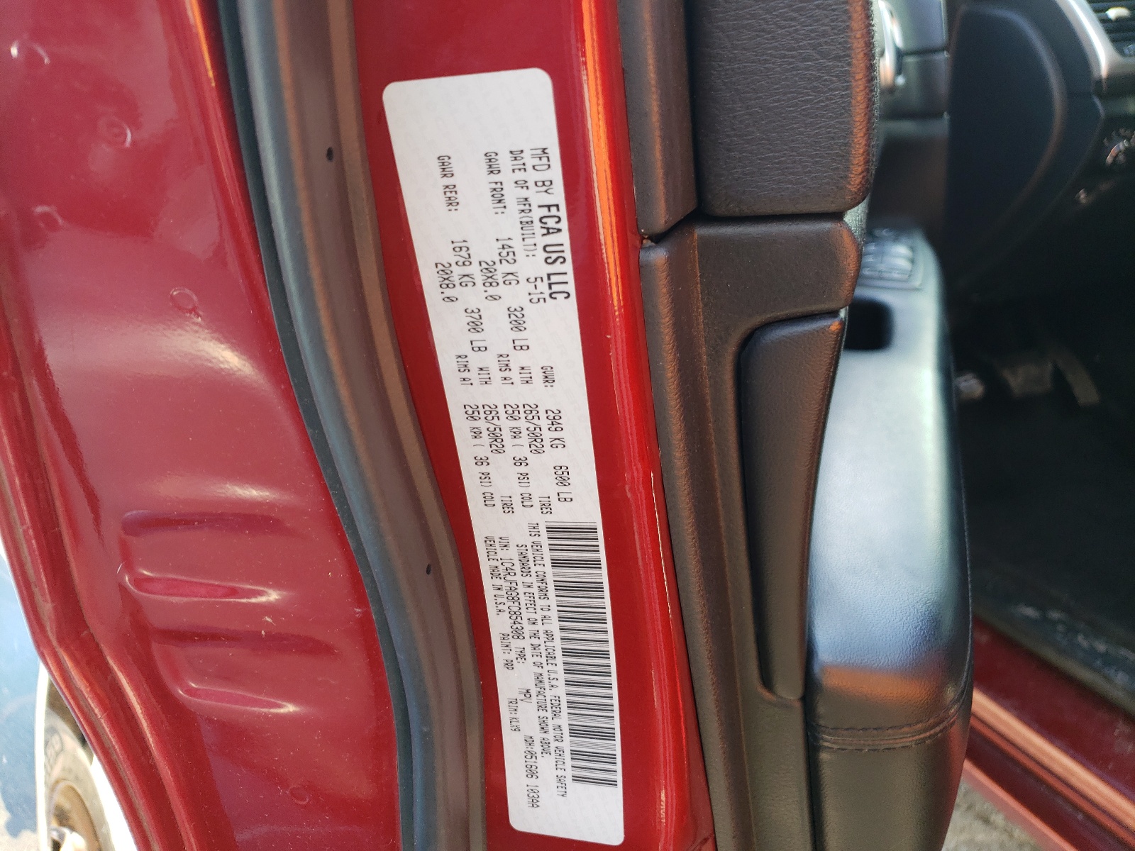 1C4RJFAG8FC854308 2015 Jeep Grand Cherokee Laredo