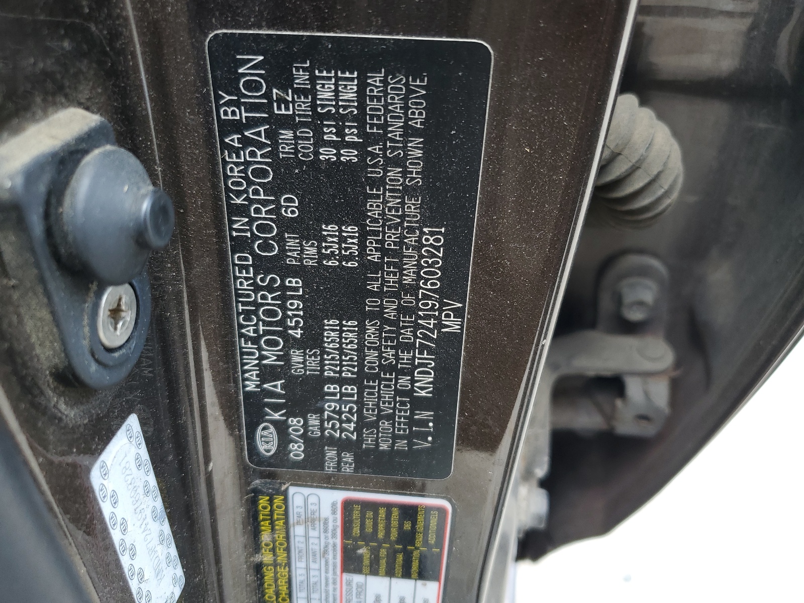 KNDJF724197603281 2009 Kia Sportage Lx