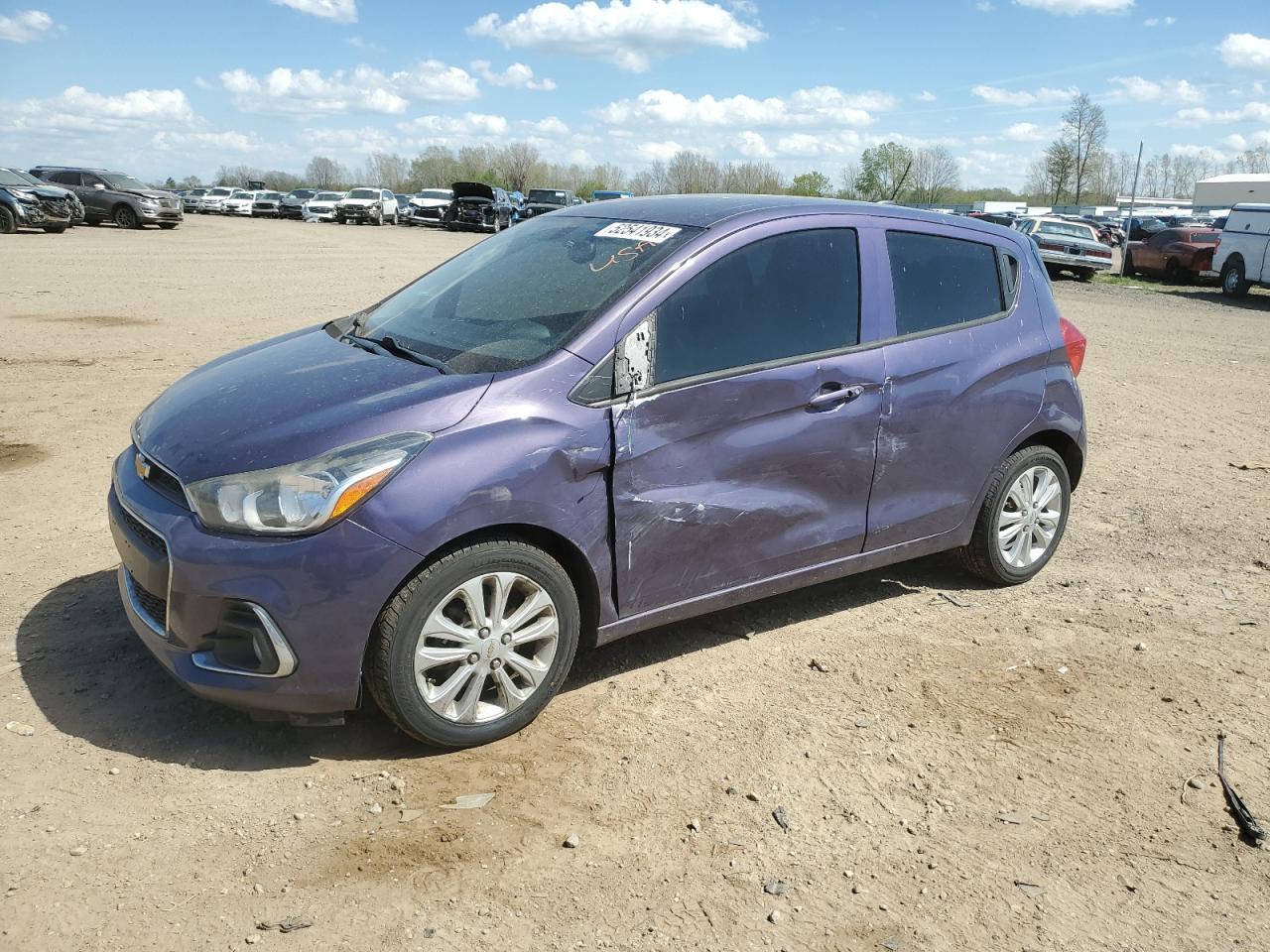 2016 Chevrolet Spark 1Lt за продажба в Davison, MI - Side