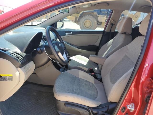  HYUNDAI ACCENT 2017 Красный