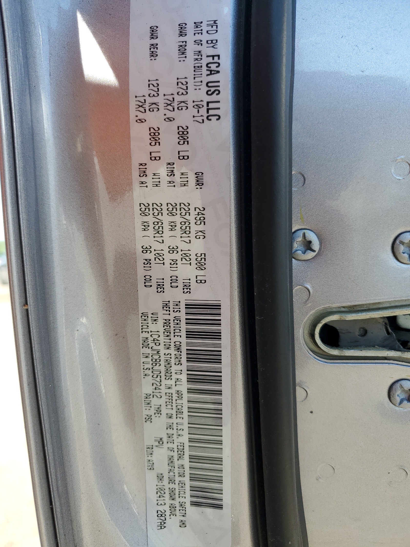 1C4PJMCB6JD572412 2018 Jeep Cherokee Latitude