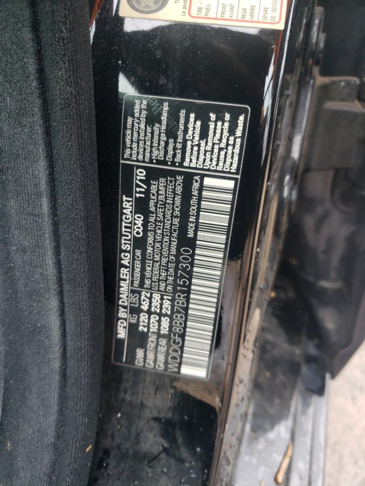 2011 Mercedes-Benz C 300 4Matic VIN: WDDGF8BB7BR157300 Lot: 57216014