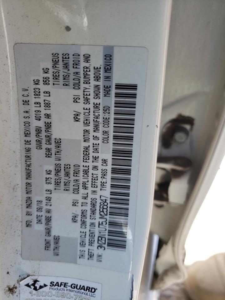 2018 Mazda 3 Sport VIN: 3MZBN1U75JM256847 Lot: 56009234