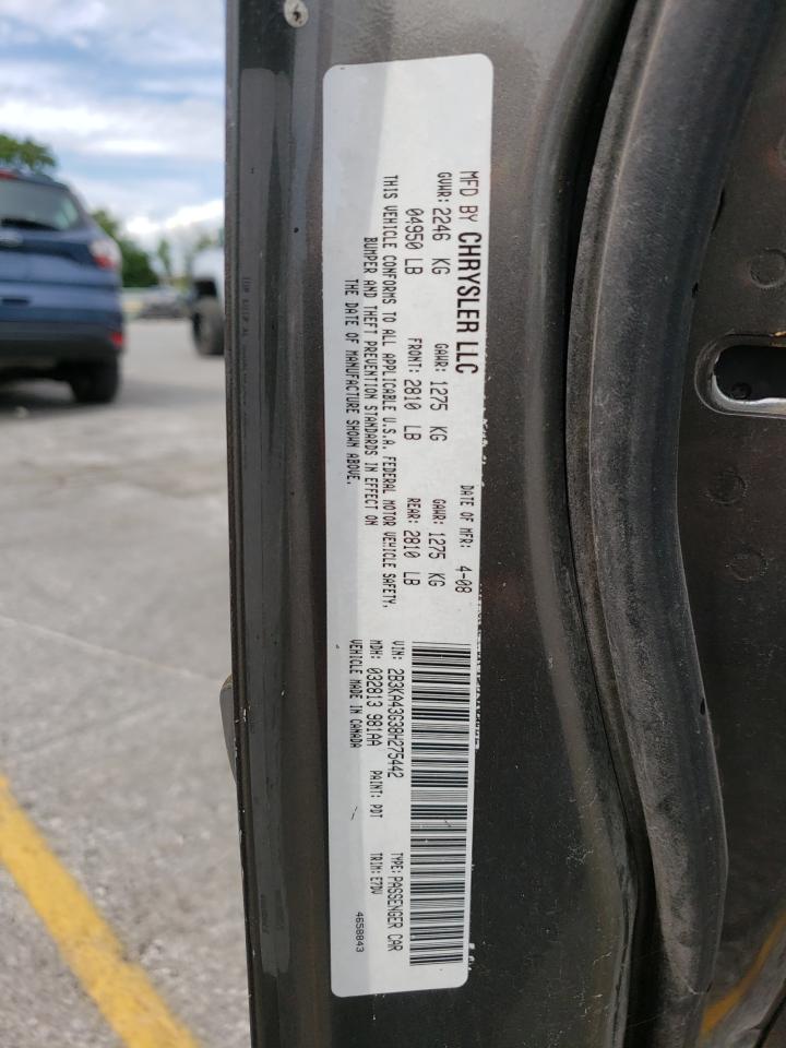 2008 Dodge Charger VIN: 2B3KA43G38H275442 Lot: 56880474