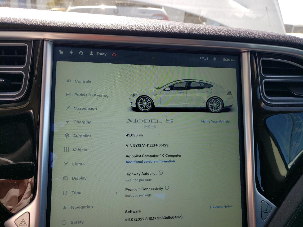 5YJSA1H12EFP65129 2014 Tesla Model S