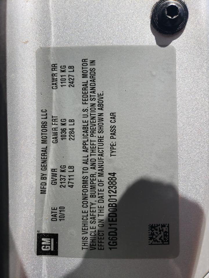 2011 Cadillac Cts Performance Collection VIN: 1G6DJ1ED0B0123884 Lot: 54604314