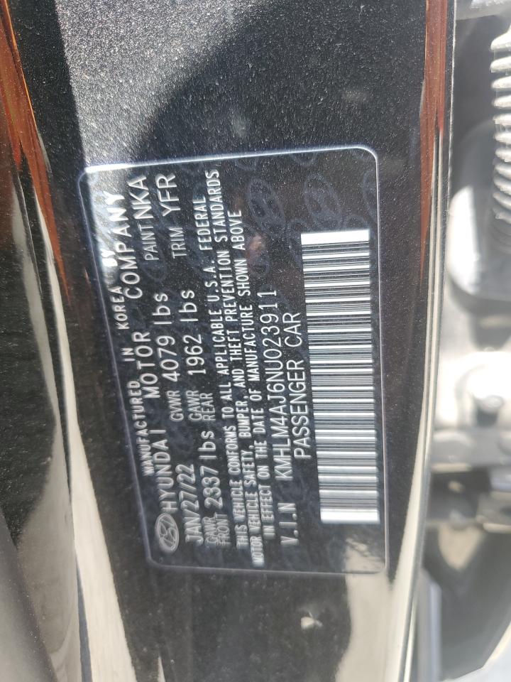 2022 Hyundai Elantra Blue VIN: KMHLM4AJ6NU023911 Lot: 55936134