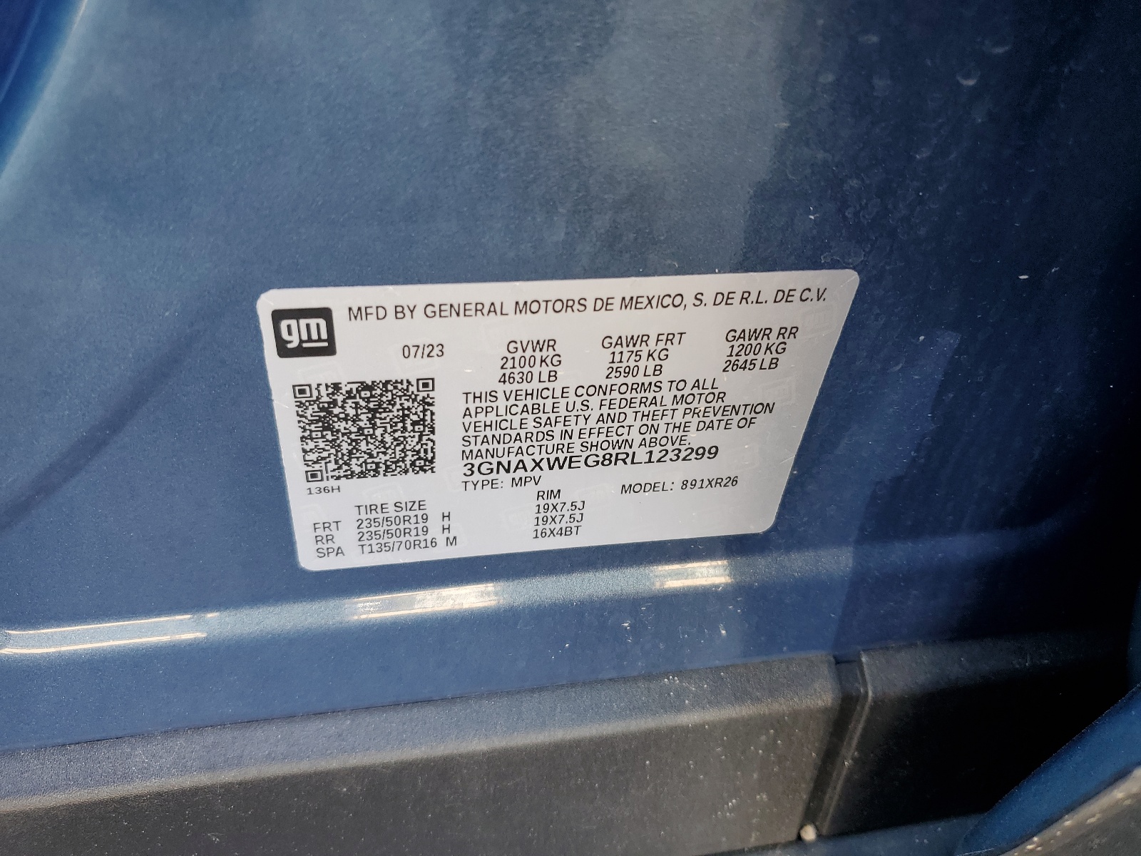 3GNAXWEG8RL123299 2024 Chevrolet Equinox Rs