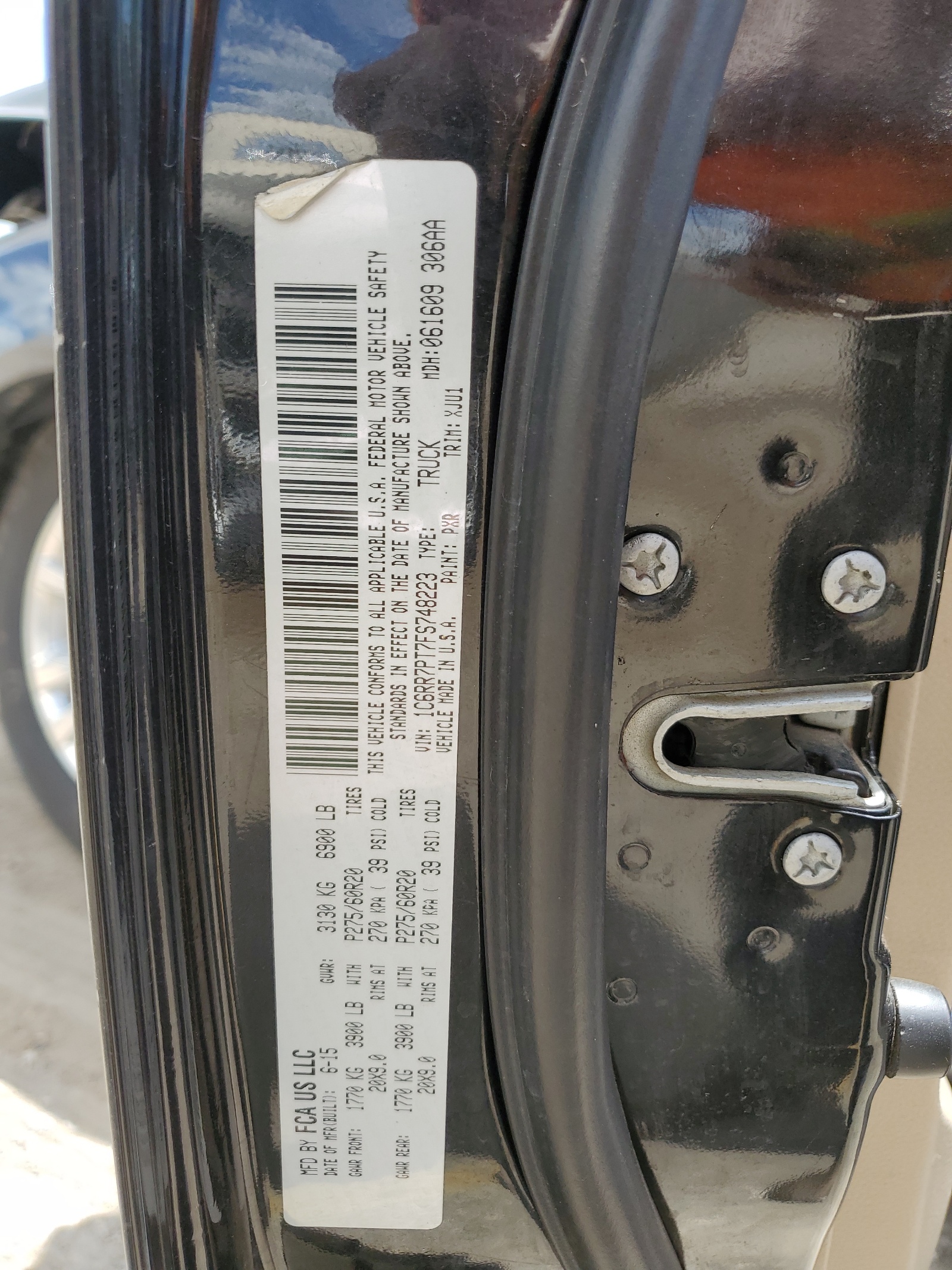 1C6RR7PT7FS748223 2015 Ram 1500 Longhorn