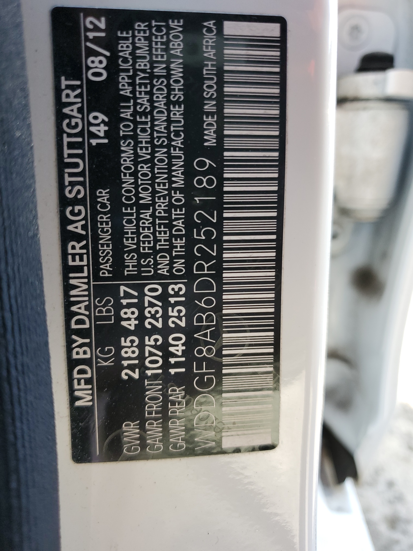 WDDGF8AB6DR252189 2013 Mercedes-Benz C 300 4Matic