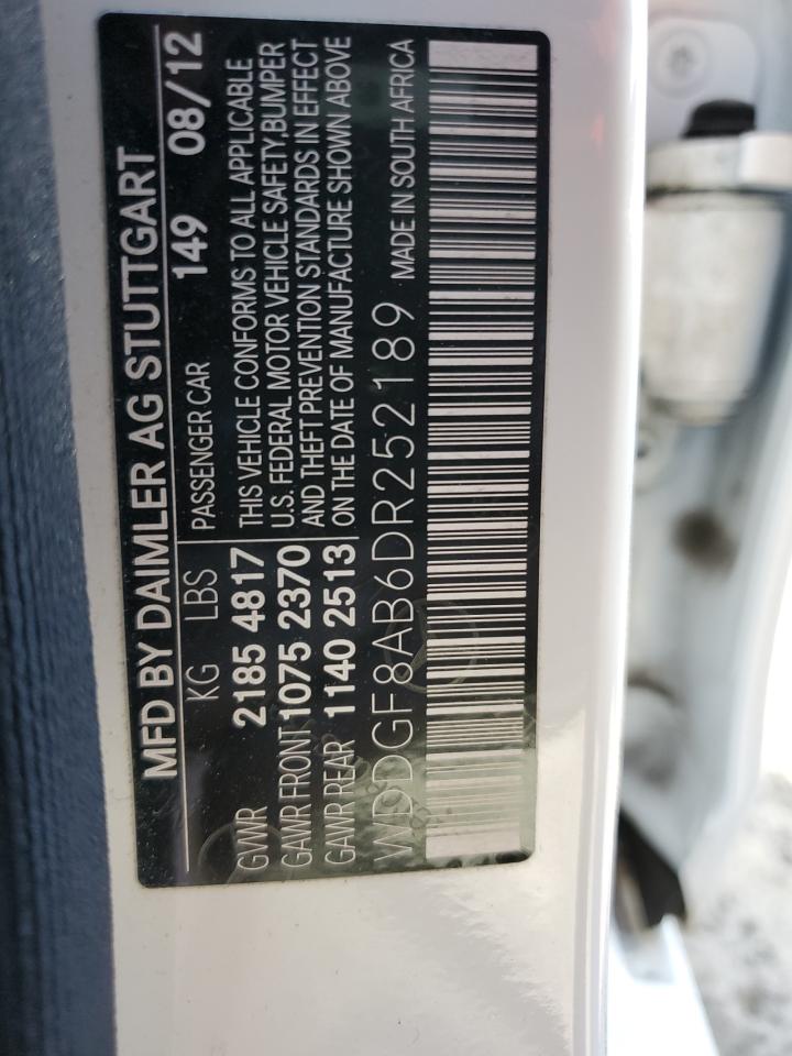 2013 Mercedes-Benz C 300 4Matic VIN: WDDGF8AB6DR252189 Lot: 57012734